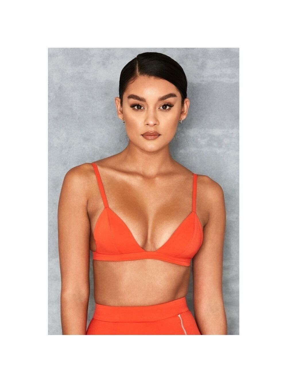 Women's Mistress Rocks Orange Triangle Bra Size M